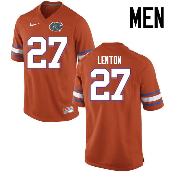 Florida Gators Men #27 Quincy Lenton College Football Jersey Orange